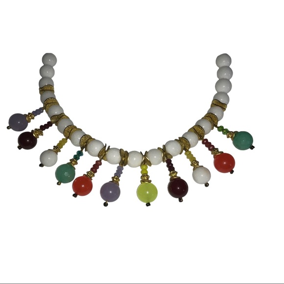 Vintage Semiprecious Varieties Stones Necklace - Picture 6 of 7